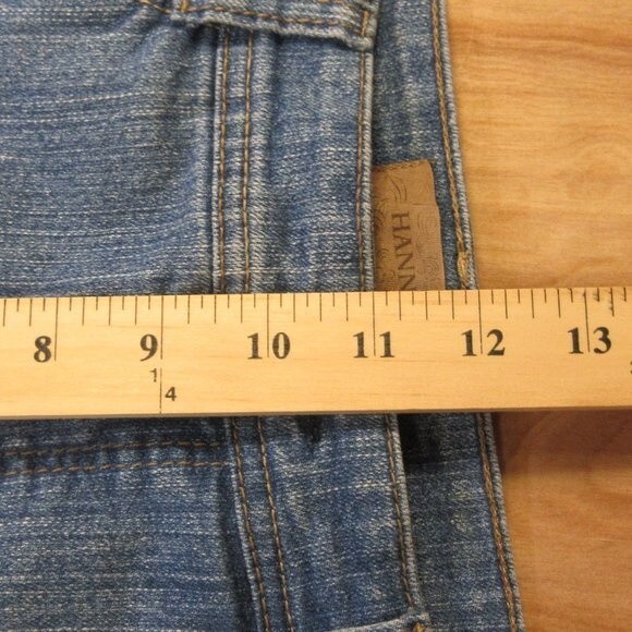 HANNAH Becky Capri Skimmer Jeans Womens Sz 10 Comfort Stretch Denim Bermuda Crop - Picture 11 of 15